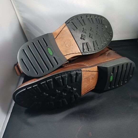 Timberland Men's Boots Size 11M Chukka Combat Brown Leather - Picture 8 of 11